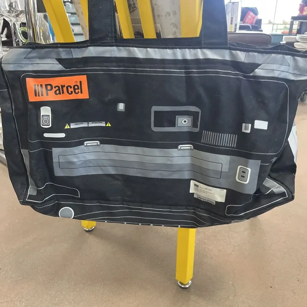 Vintage Y2K Loop NYC III Parcel Boombox Cassette Tote Bag w/ Real Speakers